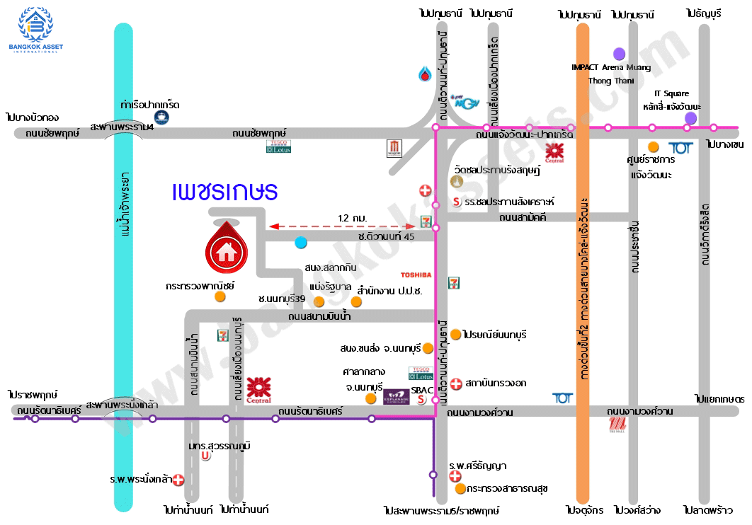 ทาวน์เฮ้าส์มือสองนนทบุรี ม.เพชรเกษร ติวานนท์ เนื้อที่ 19 ตร.ว. ฟังก์ชัน 3 ห้องนอน 2 ห้องน้ำ 1 ที่จอดรถ บนทำเลเมืองนนทบุรี ใกล้เซ็นทรัลรัตนาธิเบศร์ , เอสพลานาด แคราย และรถไฟฟ้าสายสีชมพู "สถานีสามัคคี" ขายถูกสุดในโครงการ!